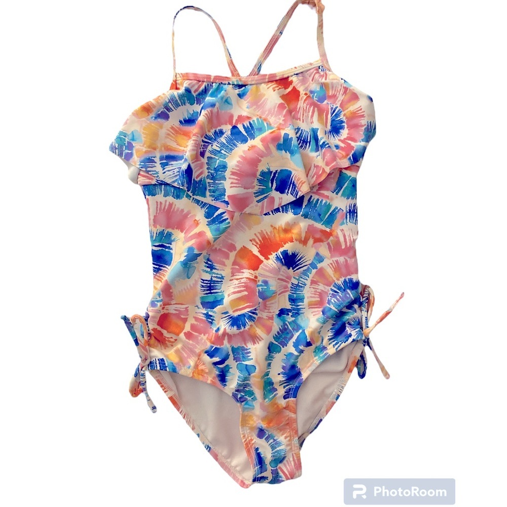 Girls Arizona Tie-Dye Swimsuit Size Small 7/8